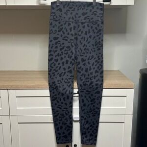 Anthropologie All Fenix Leo Leopard Print Leggings Stretchy High Rise‎ Womens L